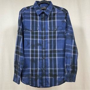Helix Men’s Long Sleeve Plaid Shirt